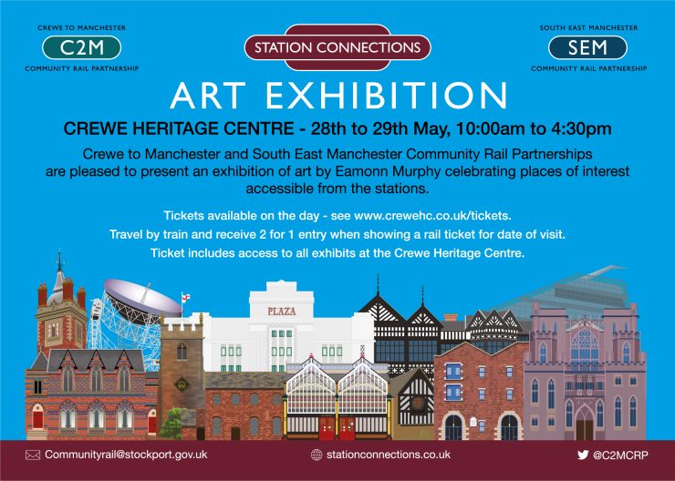 Station Connections Art Exhibition at Crewe Heritage Centre - 28th and 29th May 2022